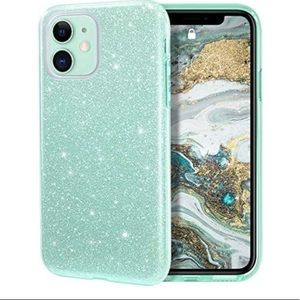 Green glitter iPhone 11 Pro Max phone case